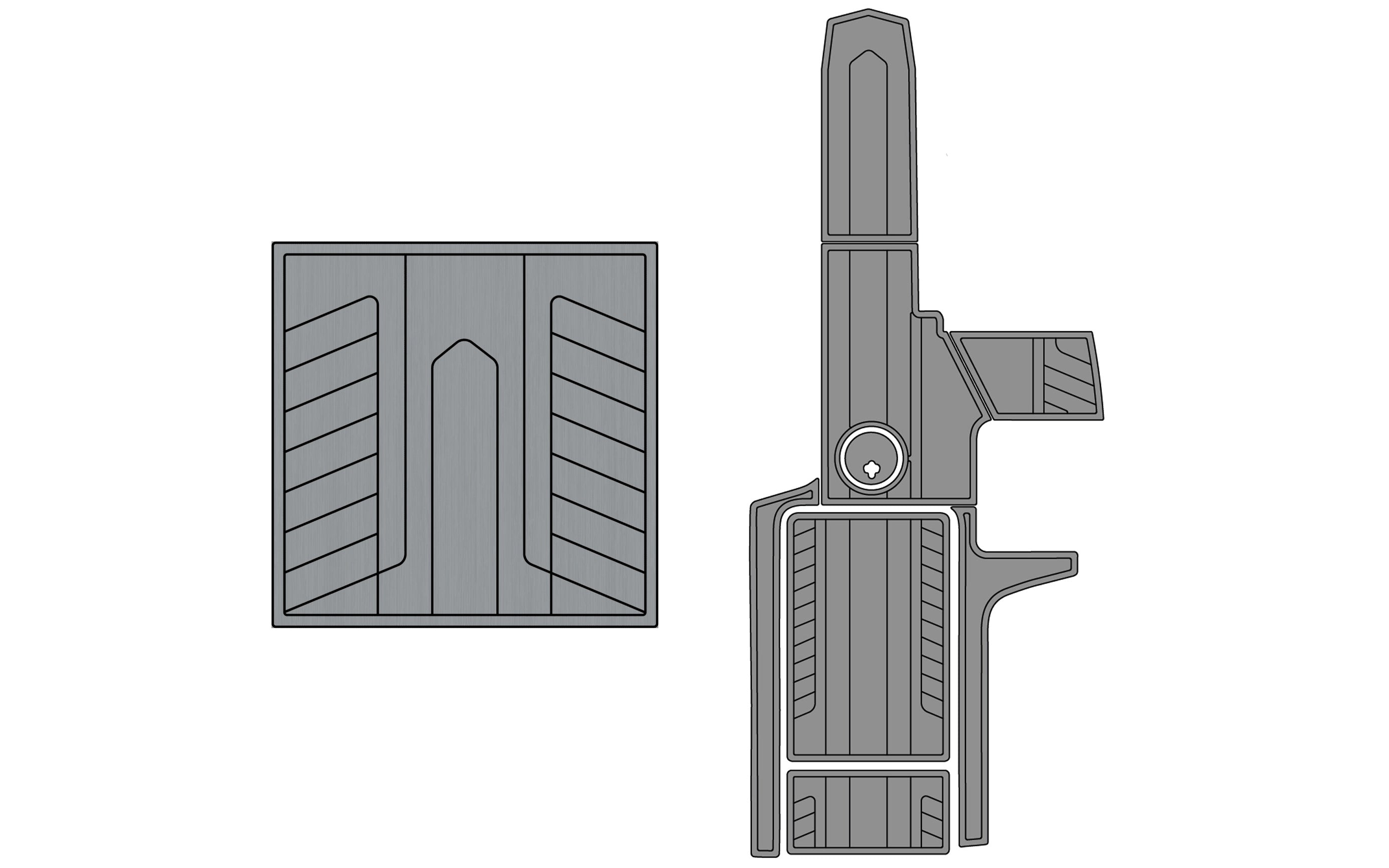 Diagram of Axis A22 Soft Grip Kits for models 2015-2017, showing grip components and installation details.