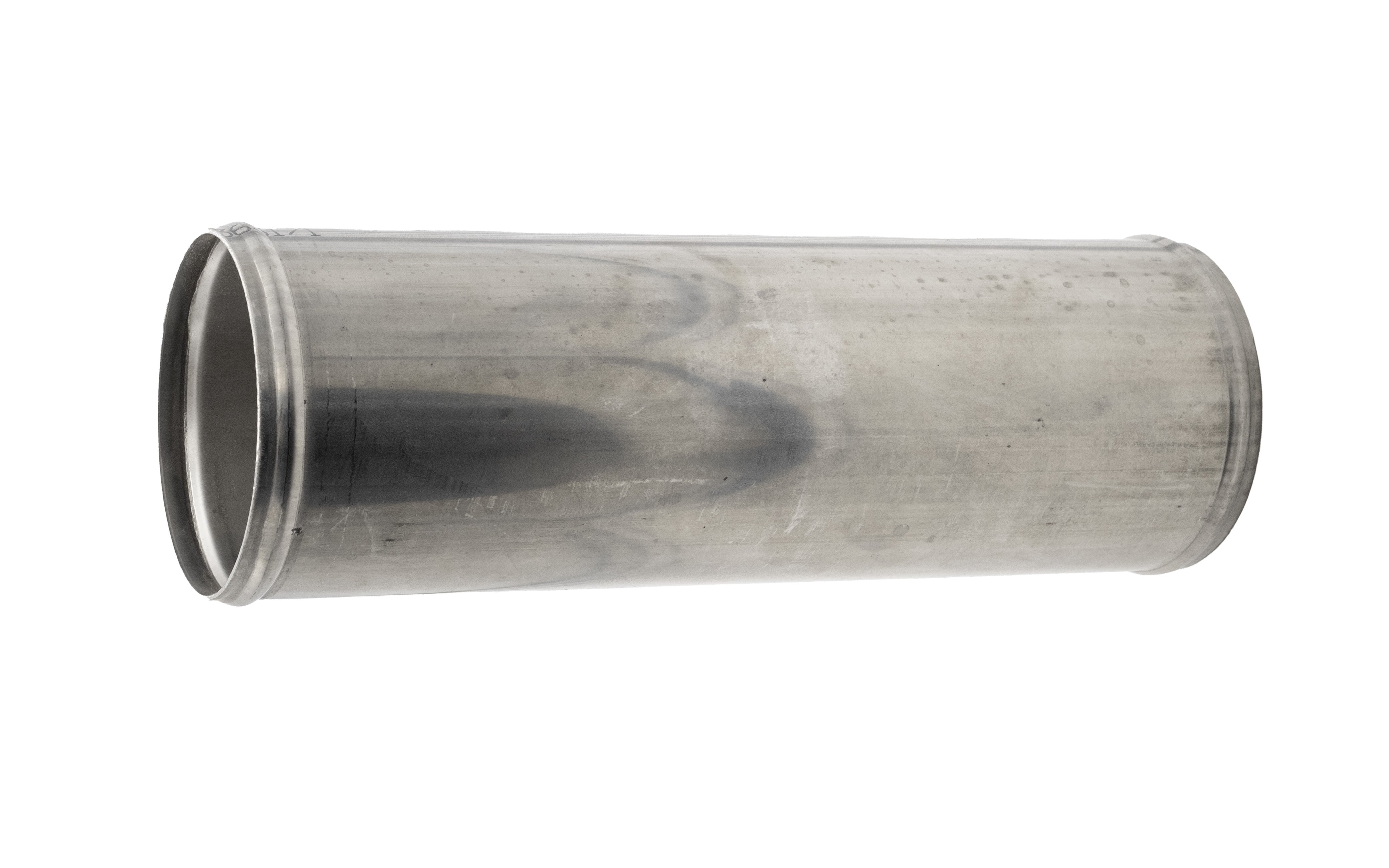 Stainless steel 4-exhaust coupler, surfpipe, 16-20 inches, cylindrical pipe for marine or automotive exhaust systems.