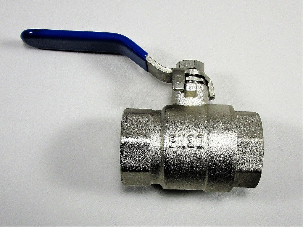 Valve, Ball 1 Water Pickup FxF Chrome Brass SS Ball/Handle