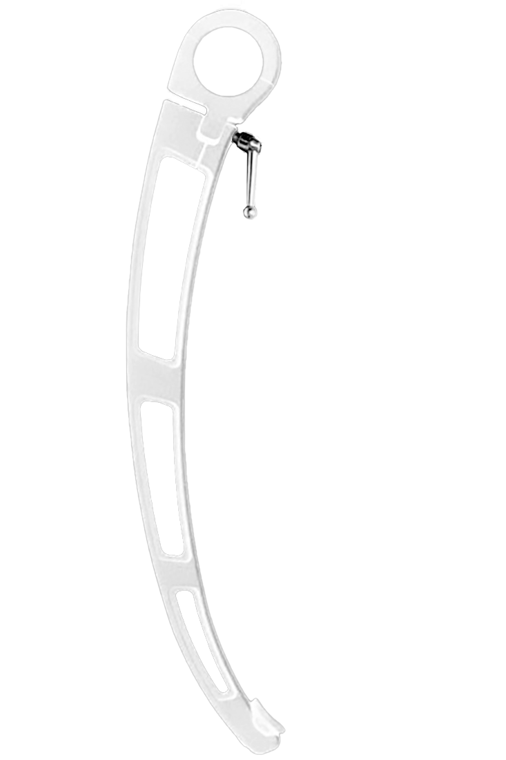 Malibu G3 Tower Mirror bracket, 10'-20' length, lightweight aluminum construction with mounting hole and locking pin for secure attachment.
