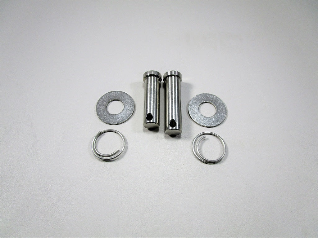 Actuator pin and ring hardware kit for Power Wedge III, including metal pins, washers, and retaining rings on a white background.