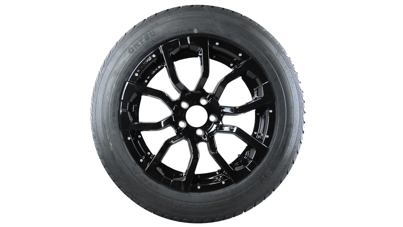 Malibu Trailer Wheel & Tire - HE1818 BLACK WHEEL