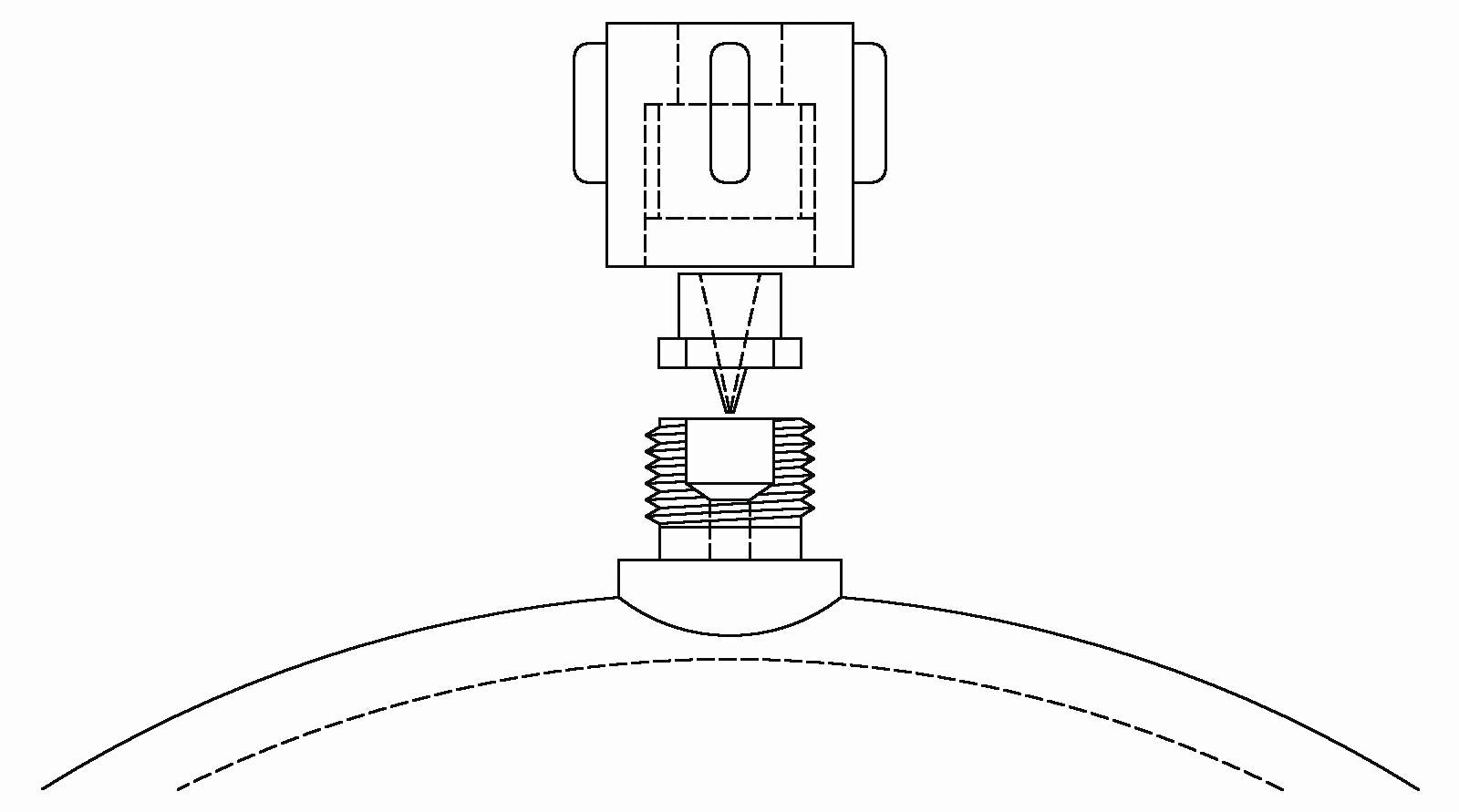 Line drawing of a Malibu/Axis PNP vented loop with fitting, showing detailed components and connections.