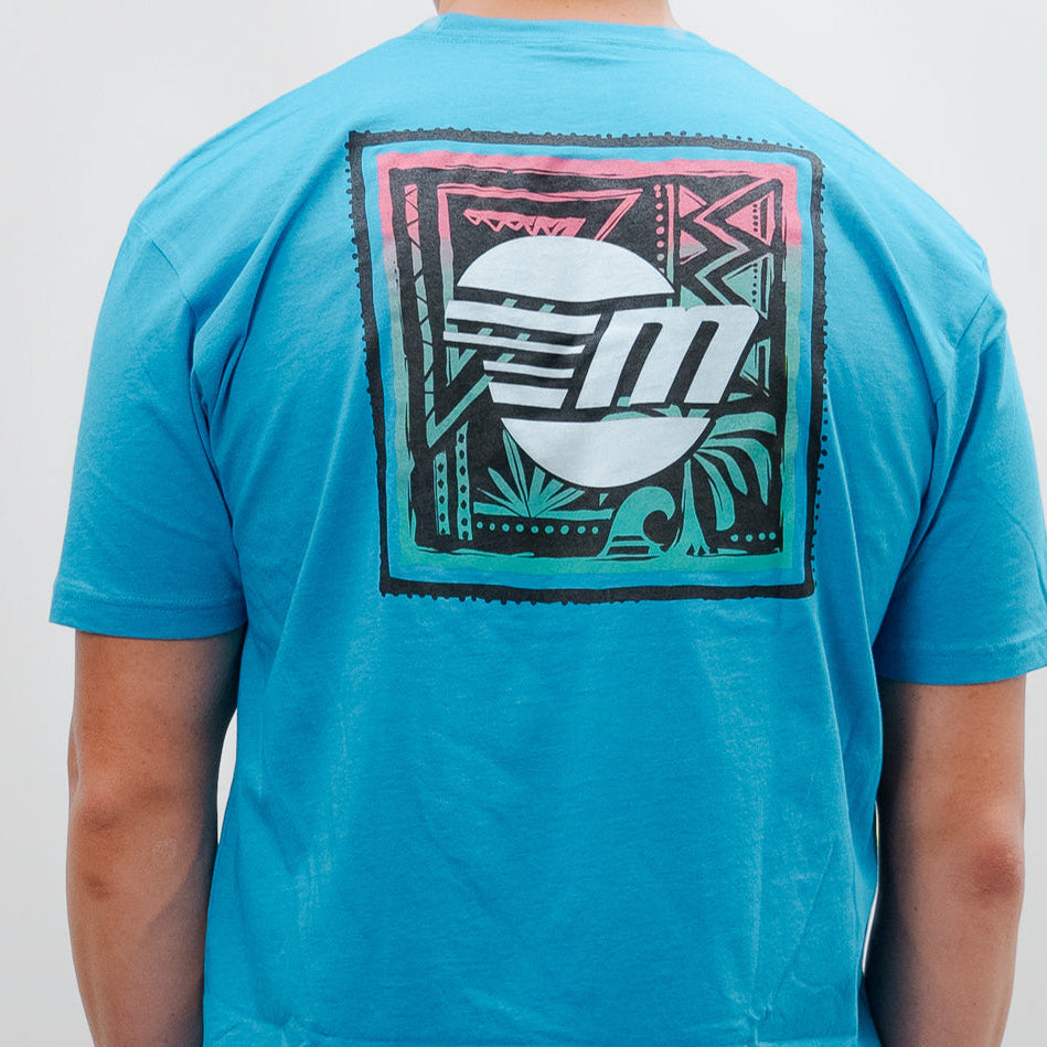 Malibu Wave Warrior Vapor Blue back details