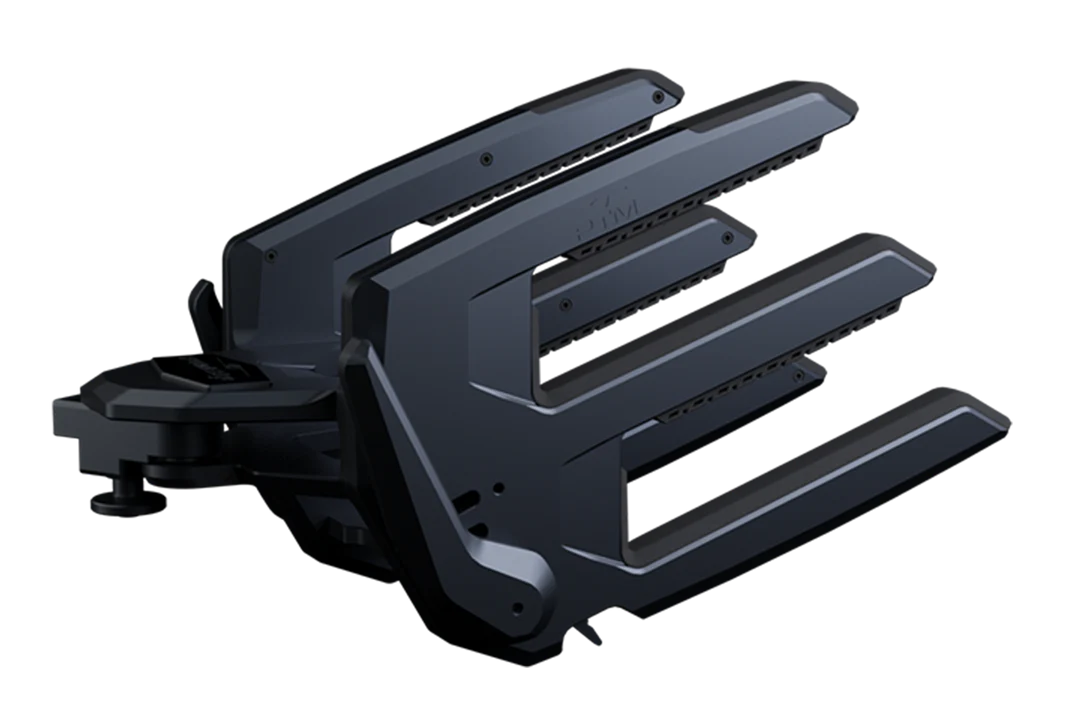 CLAMPFORCE 3.0 Board Racks for secure, adjustable mounting of electronic or display boards, featuring a sleek black design.