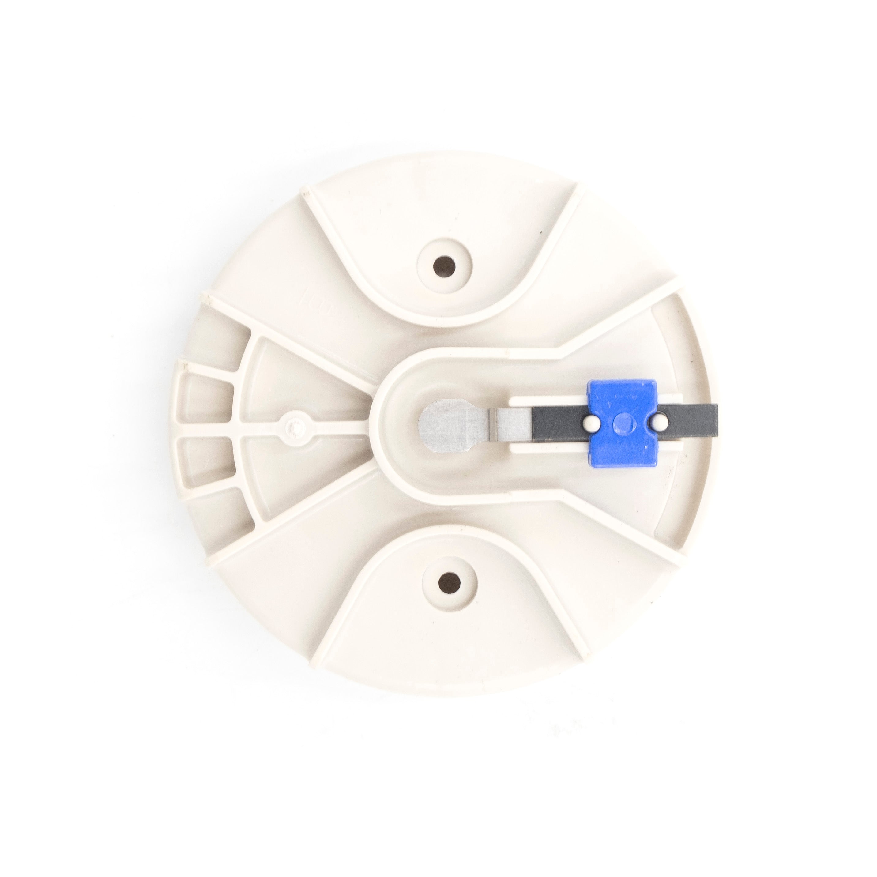 PCM Crusader distributor cap and rotor kit (HVS) with white plastic cap and metal rotor arm.
