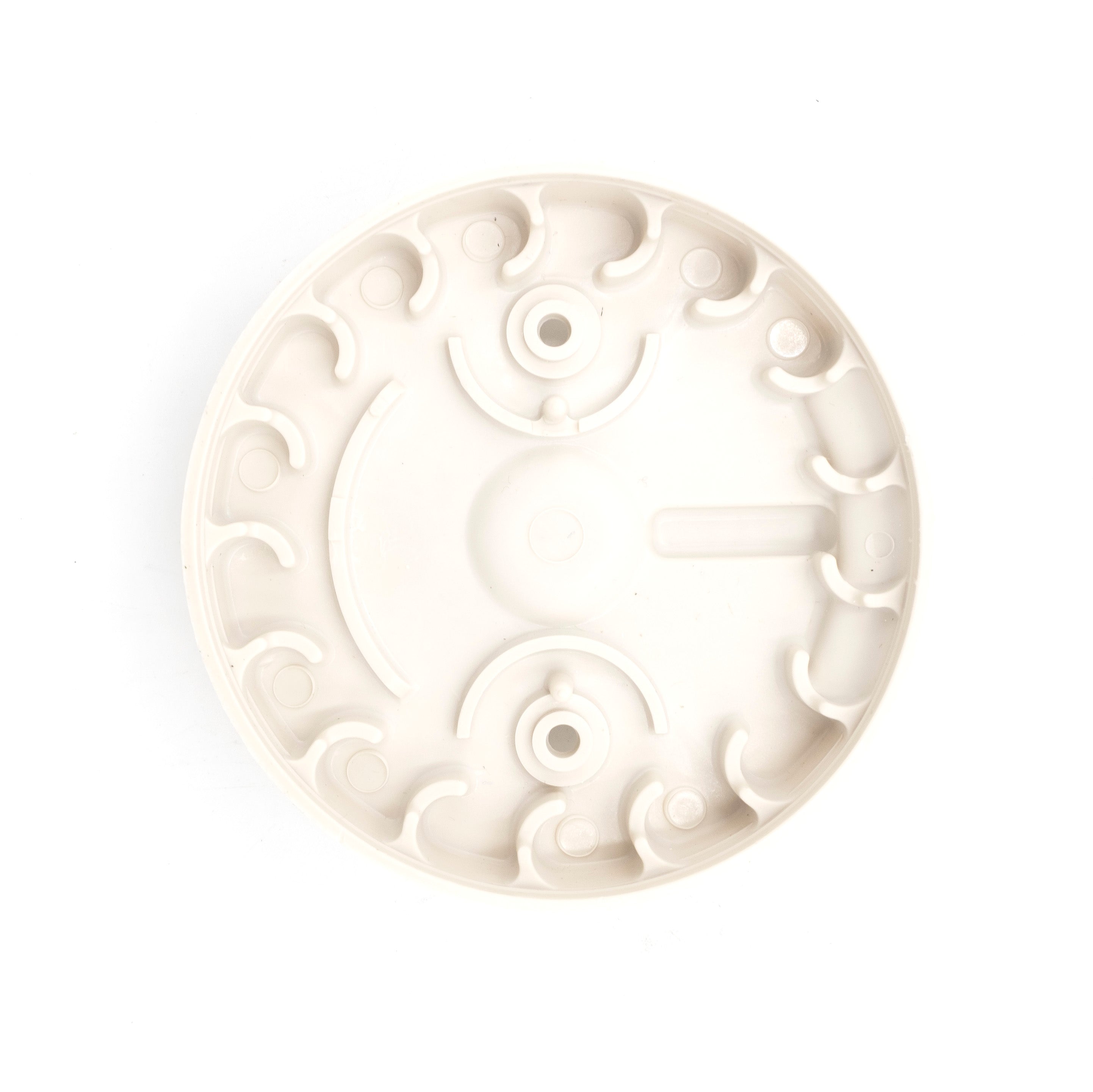 White plastic distributor cap and rotor kit for Crusader PCM, with internal contact points and mounting features.