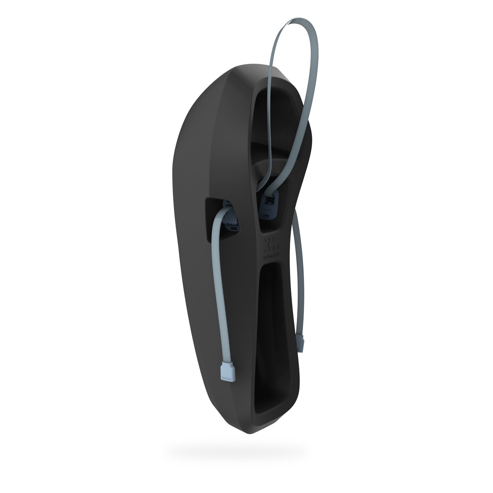 Black Mission Boat SENTRY 2.0 boat fender with two attached air hoses, designed to protect boats from impact.