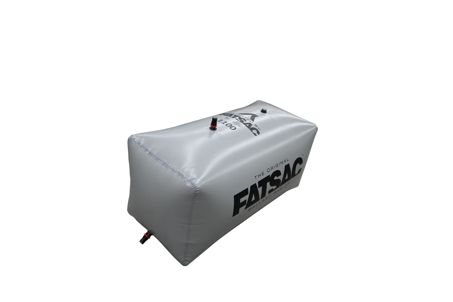 Malibu/Axis PNP 1100 lbs rear FatSac water bag for ballast, featuring a durable, flexible design with fill and drain valves.