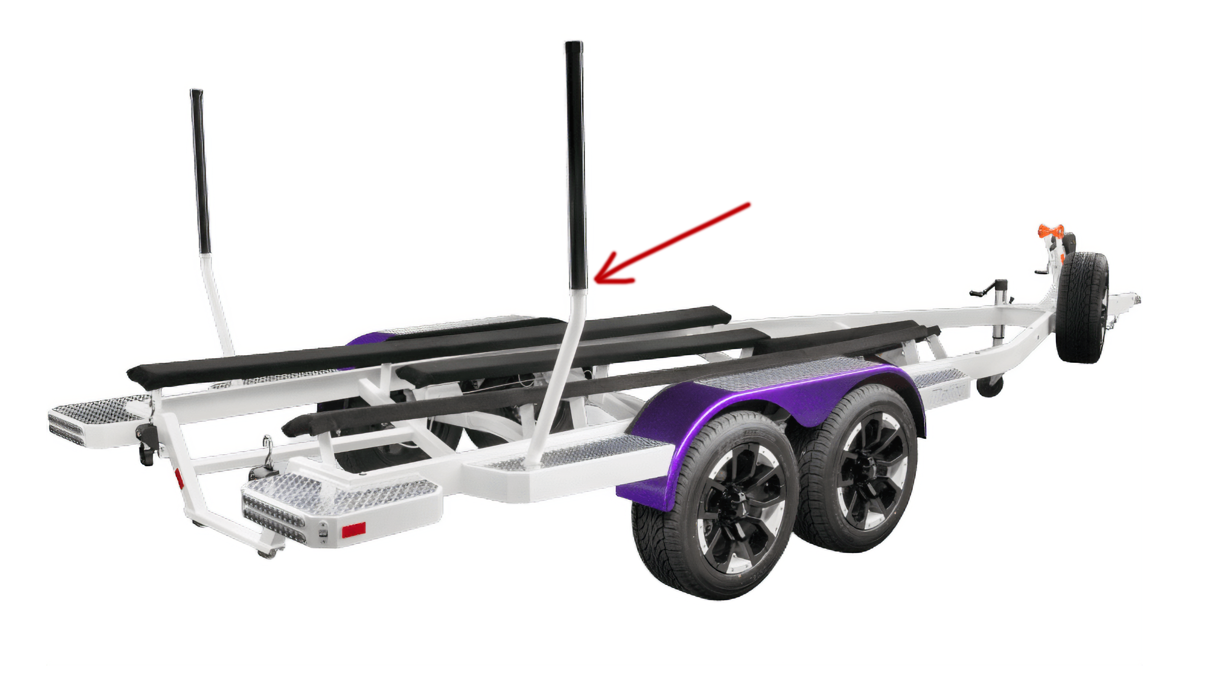 Complete guide pole for boat trailers, enhancing loading and unloading efficiency for a smooth boating experience.