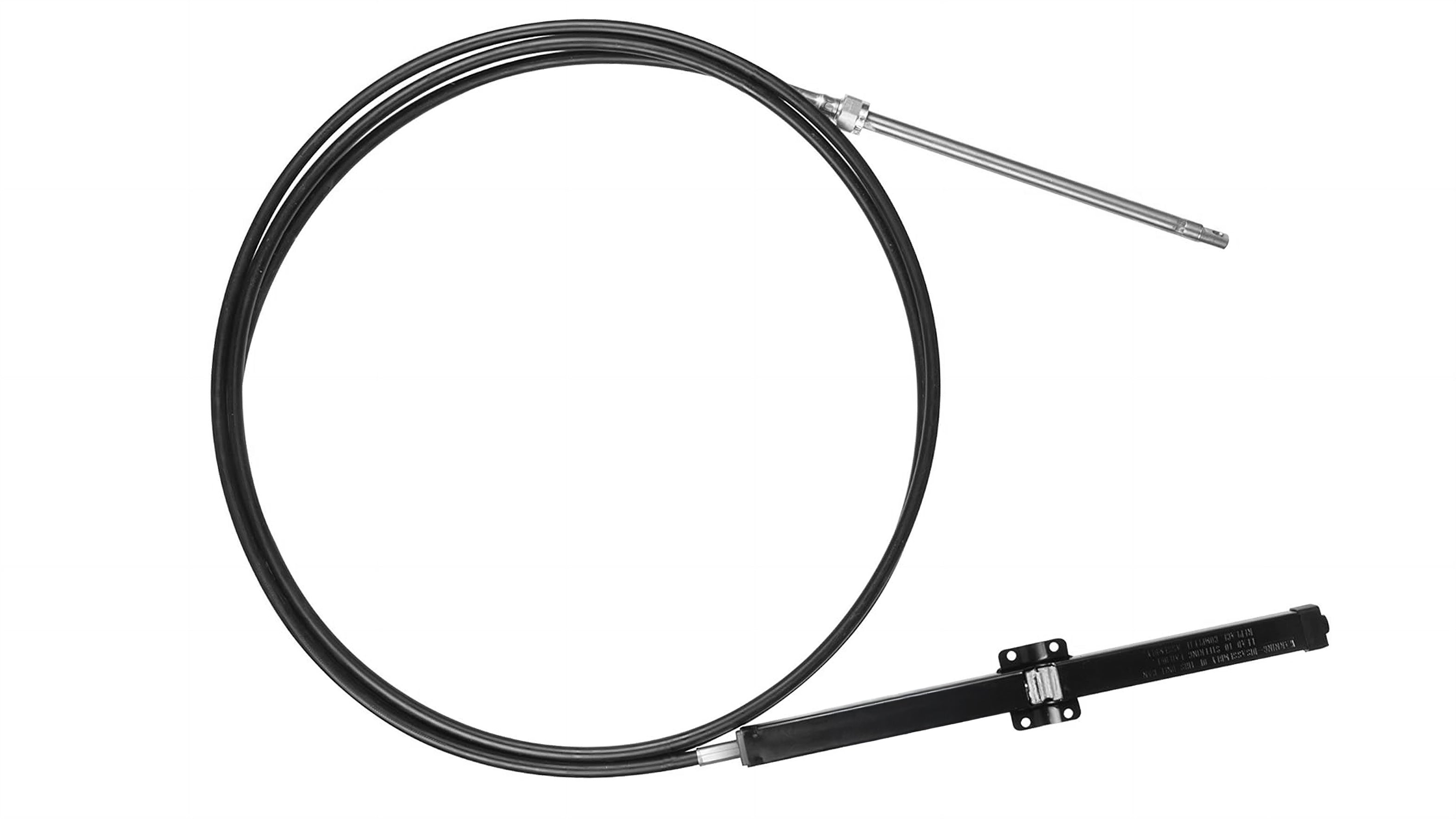 19-foot steering cable designed for smooth boat steering control and reliable performance on the water.