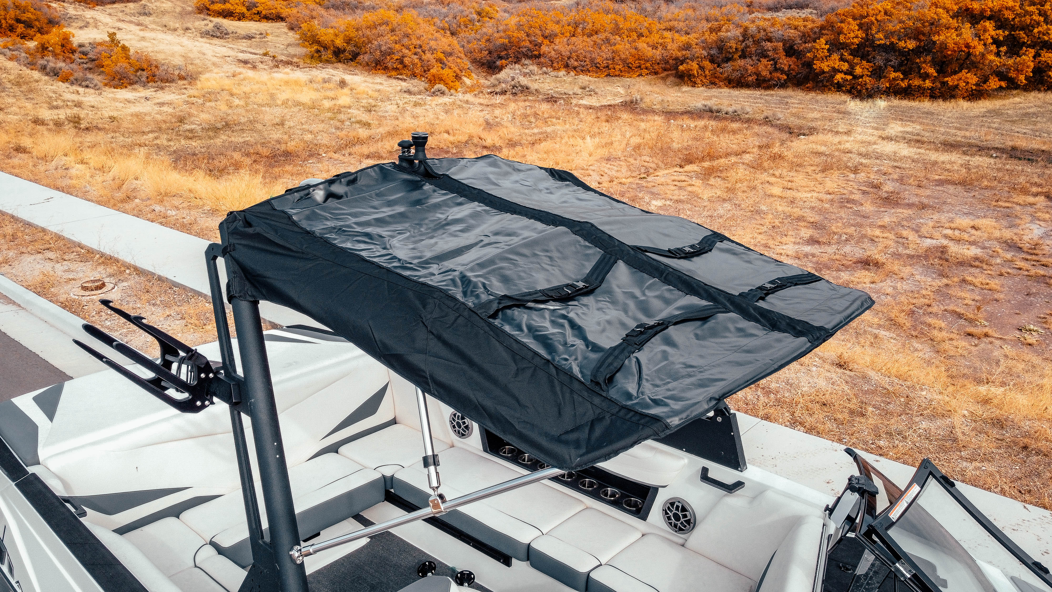 Axis GS Bimini W/Surf Storage & Rope pocket Complete, 20-22'