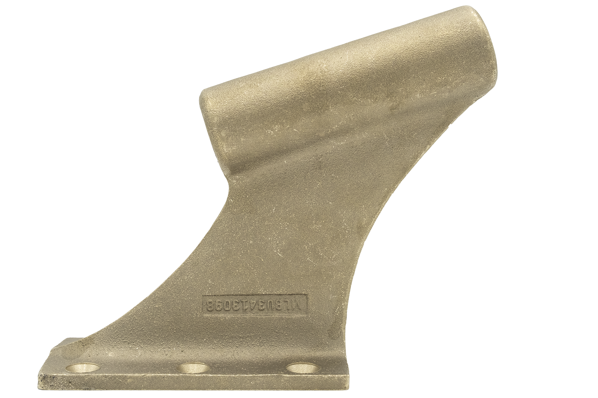 Metal strut with 1-1/4-inch diameter, beige finish, and mounting holes at the base for structural support.
