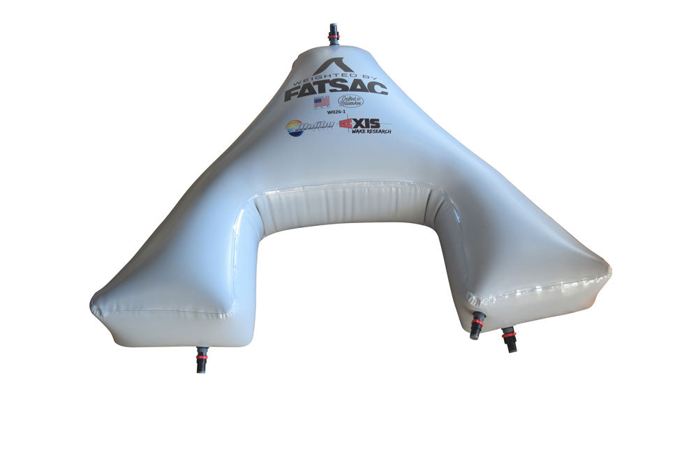 Inflatable Axis PNP 550 lbs Bow FatSac for wakeboarding, featuring durable construction and multiple valve ports.