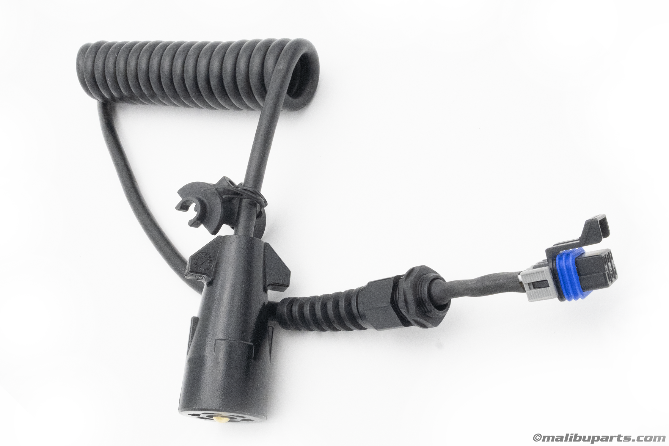 7 to 5 way trailer coil harness for connecting trailer wiring to vehicle electrical systems.