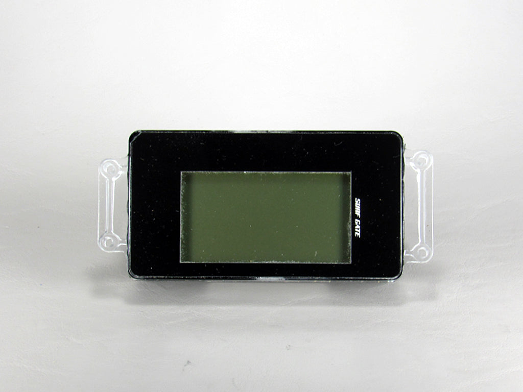 Axis info display-19, compact digital display with a black frame and a large LCD screen, used for vehicle or equipment data monitoring.