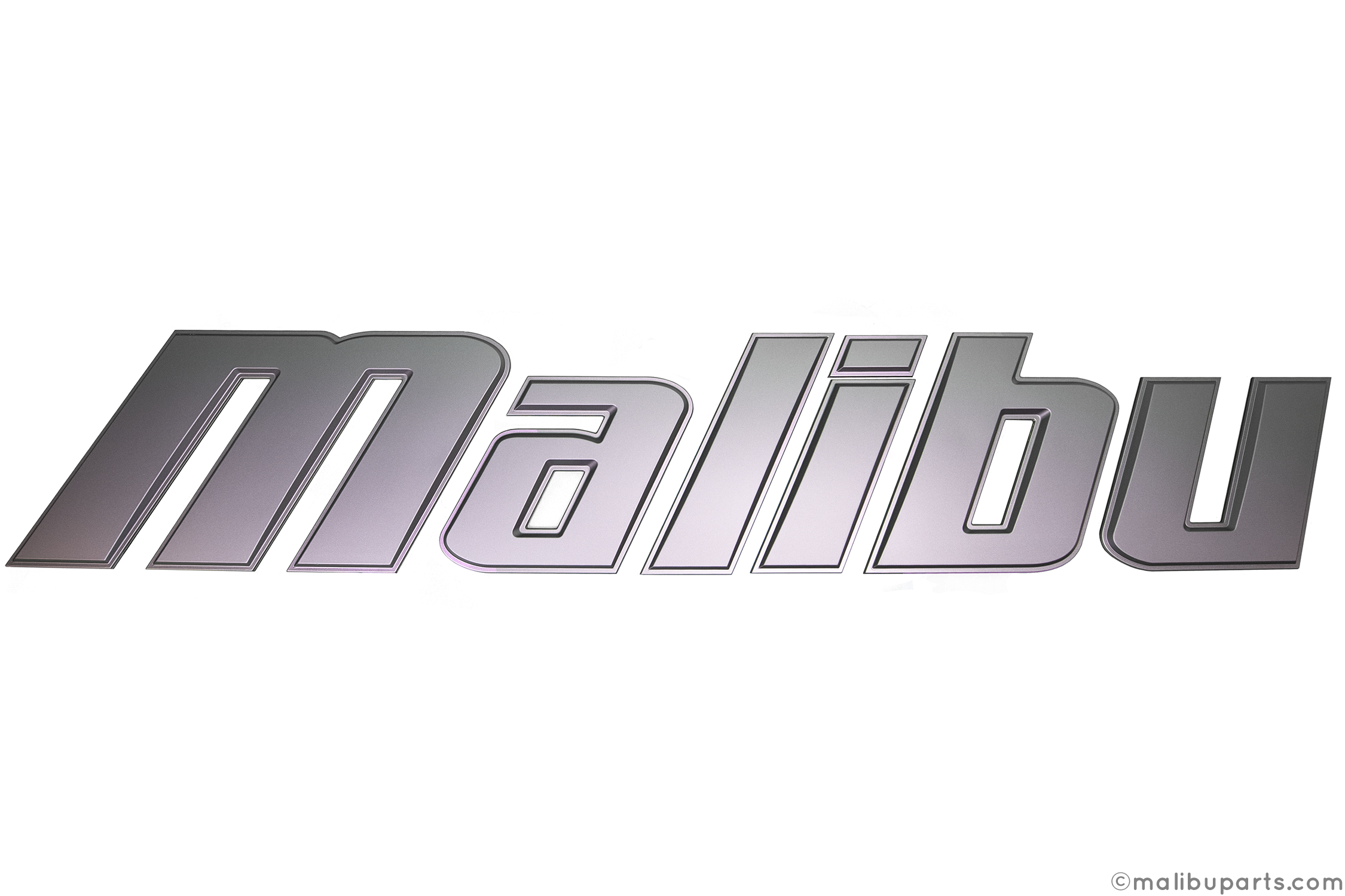 Graphite small Malibu emblem