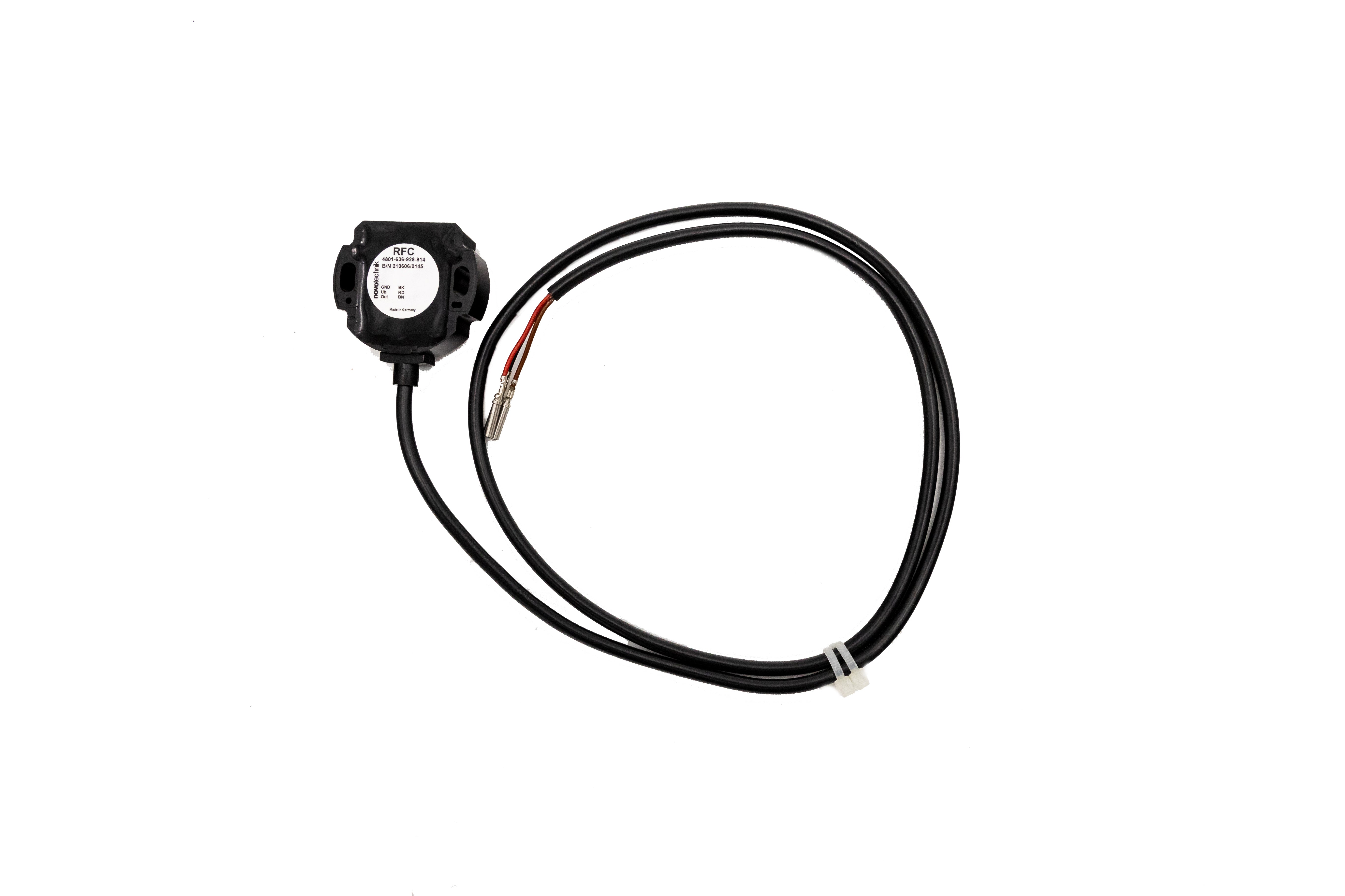 Sensor Power Wedge II hydraulic wedge sensor with wiring cable, used for industrial hydraulic applications.