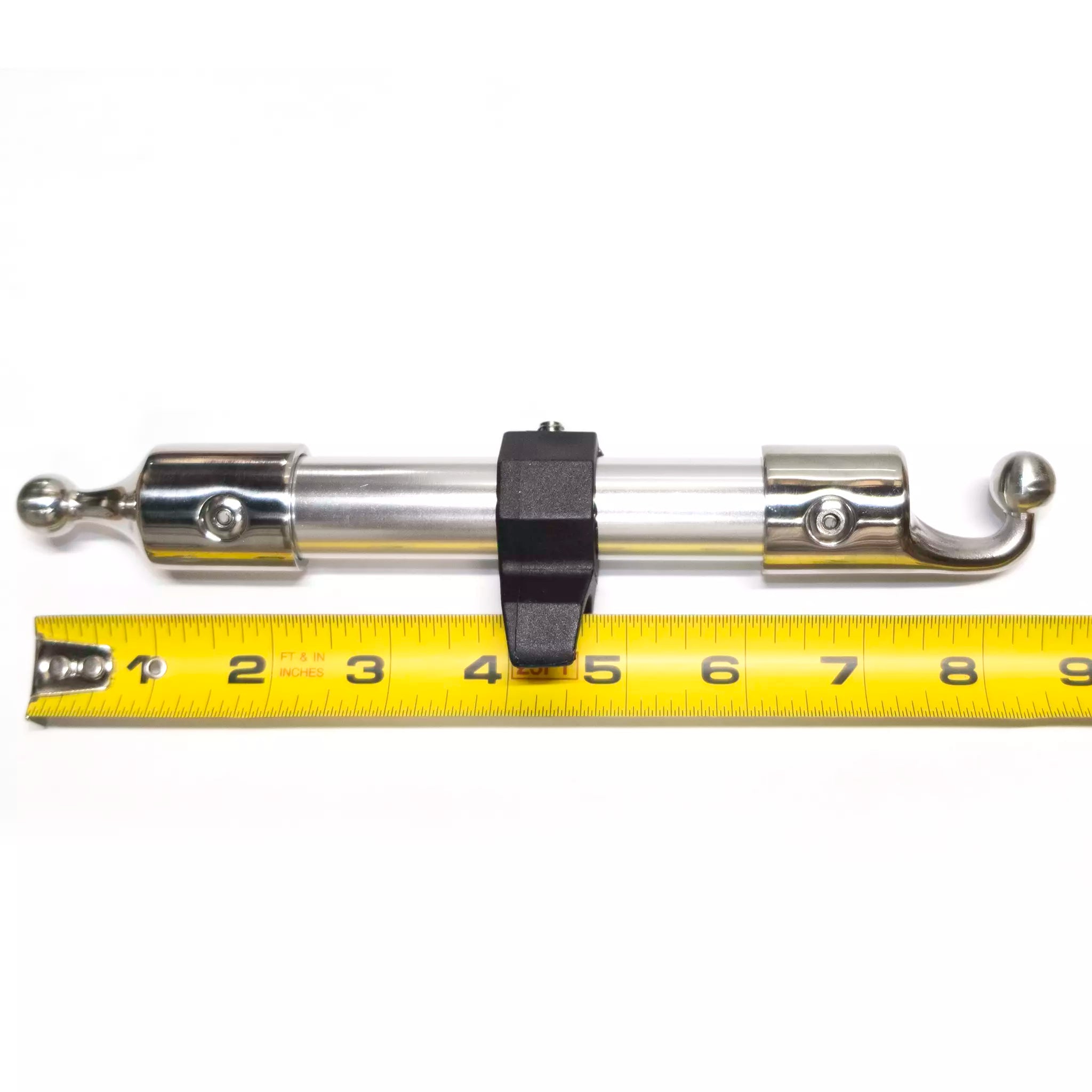 Malibu G3 Rear Support Pole for 2017-2020 boats, made of metal with mounting hardware, measures approximately 8 inches.