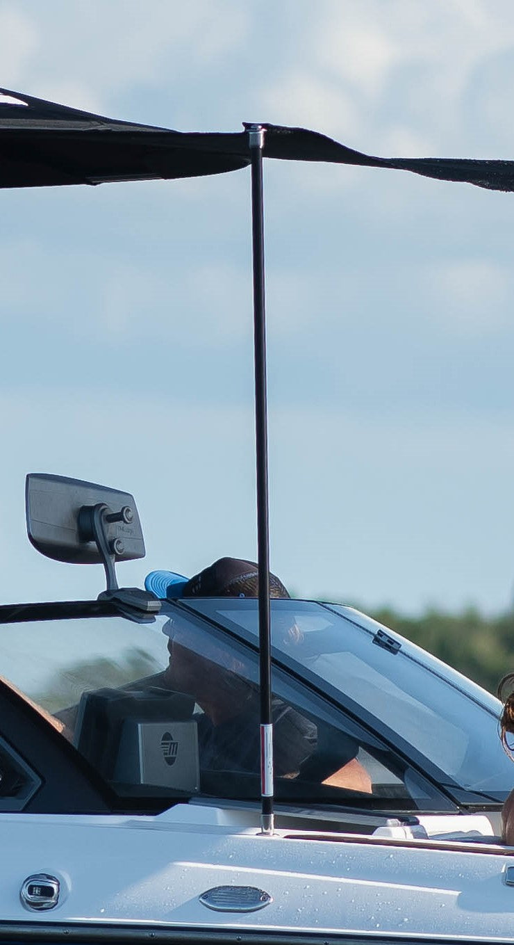 Support Pole Mesh Awning