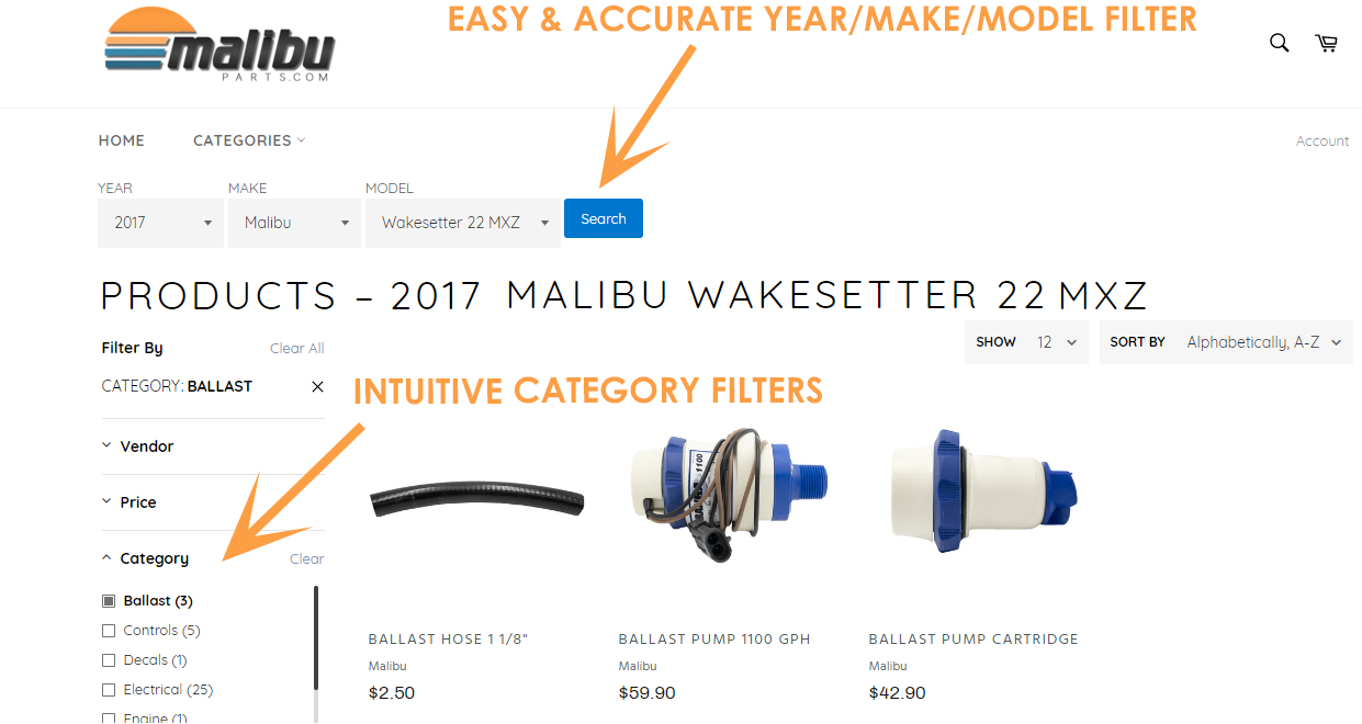 Easily Find Malibu and Axis Boat Parts