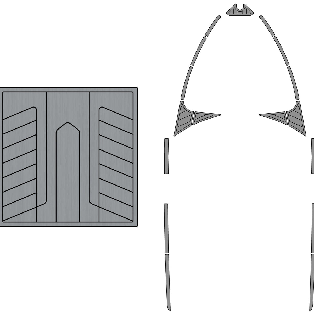 Malibu 23LSV Soft Grip Kits | Easy Install | Black Base | Silver