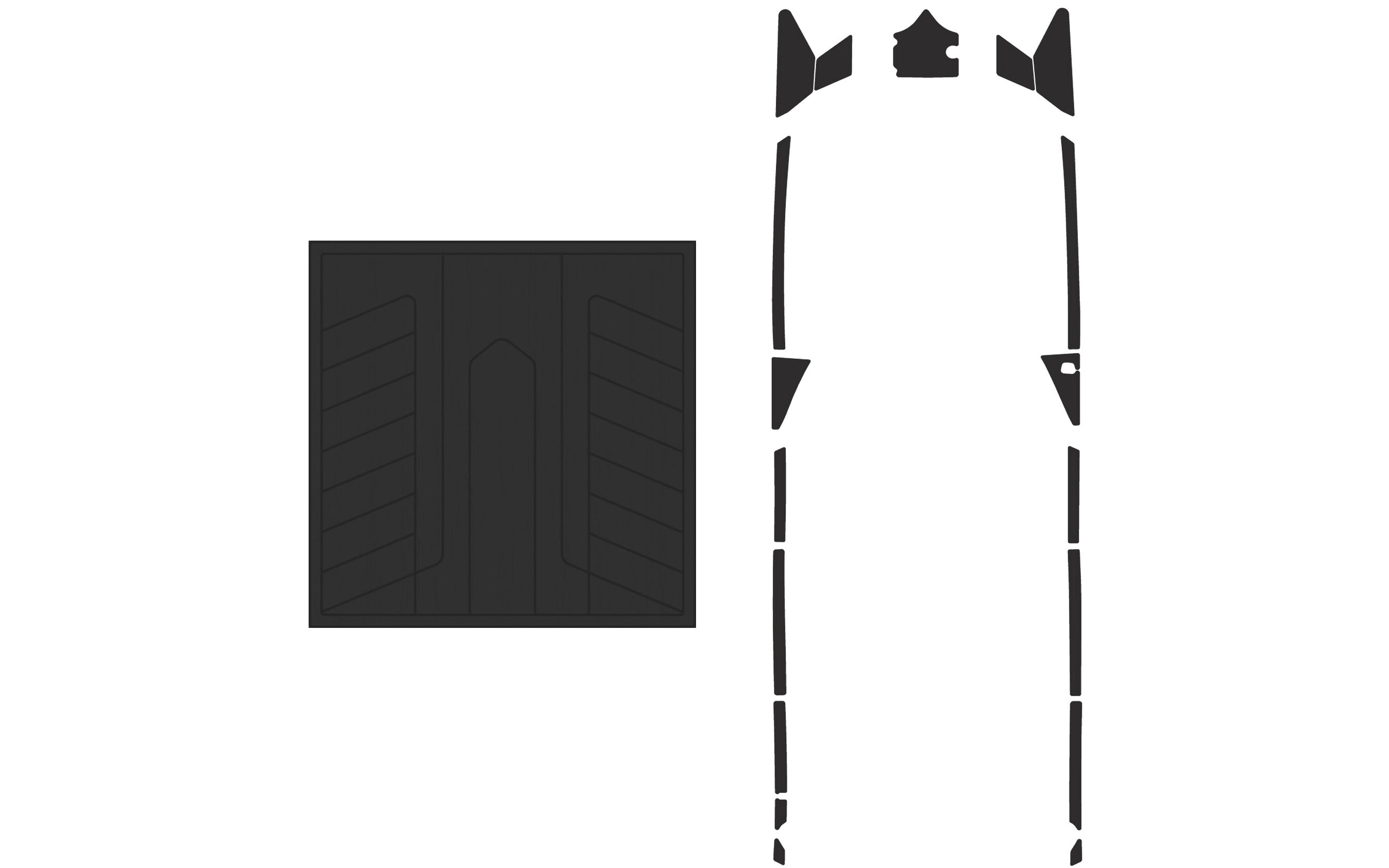 Malibu 24 MXZ Soft Grip Kits | Black Base | Silver/Teak Top