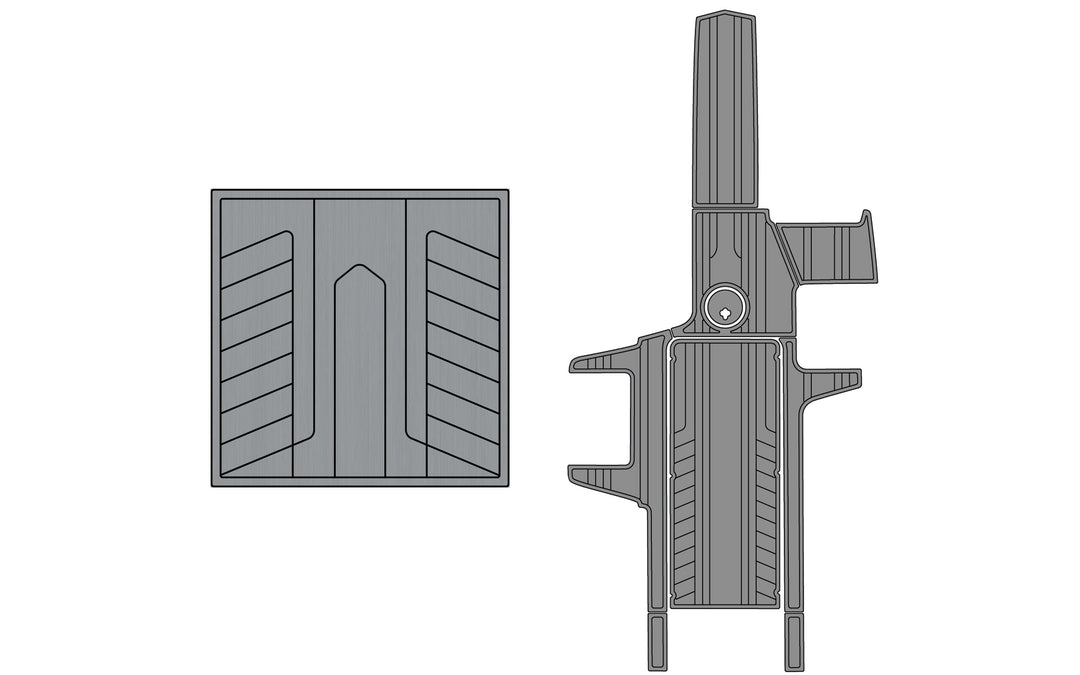 Axis A24 Soft Grip Kits for models 2013-2017, featuring textured grips and mounting hardware, shown in gray.