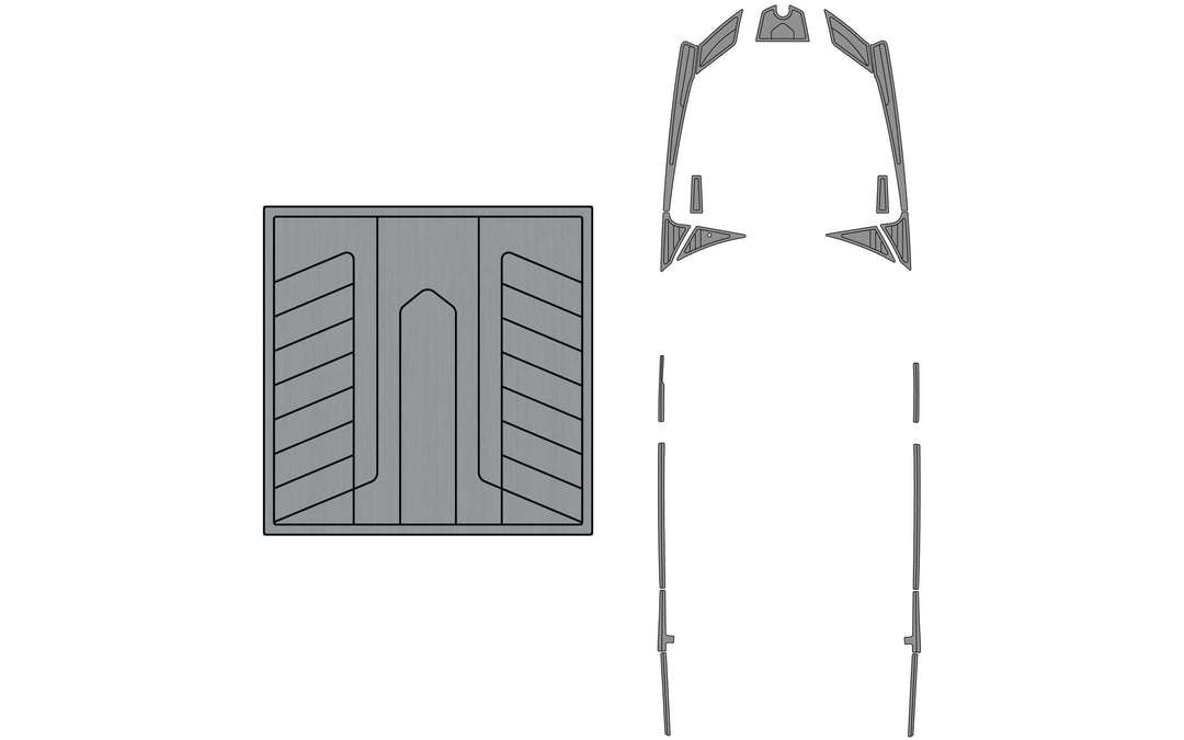 Diagram of Axis A24 Soft Grip Kits for models 2013-2017, including grip components and mounting hardware.