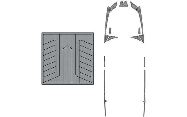 Diagram of Axis A24 Soft Grip Kits for models 2013-2017, including grip components and mounting hardware.