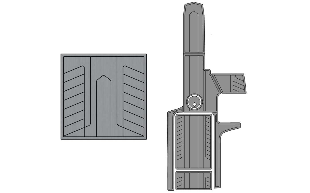 Diagram of Axis A22 Soft Grip Kits for models 2015-2017, showing grip components and installation details.