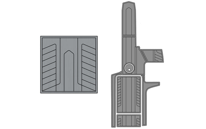 Diagram of Axis A22 Soft Grip Kits for models 2015-2017, showing grip components and installation details.