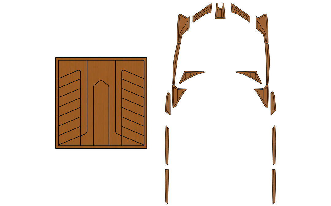 Illustration of Axis A22 Soft Grip Kits for models 2015-2017, including a wooden grip panel and multiple grip components.