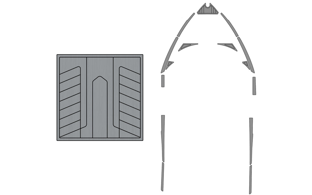 Diagram of Axis T23 Soft Grip Kits for 2015-2017 models, including grip panels and mounting hardware.