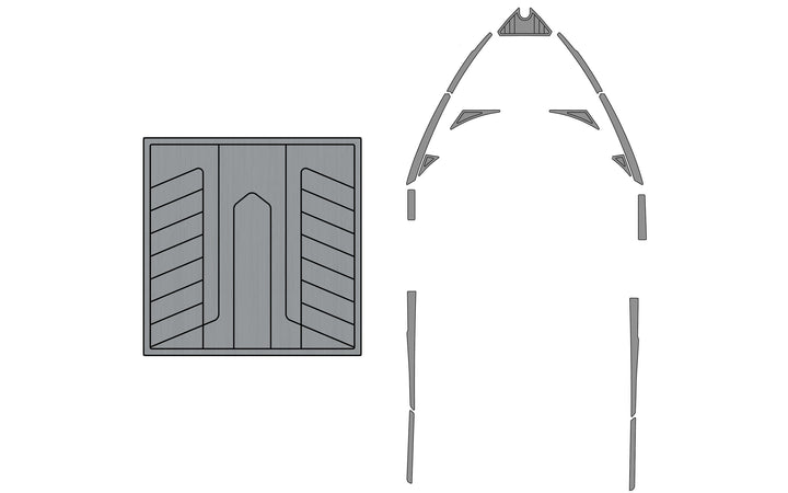Diagram of Axis T23 Soft Grip Kits for 2015-2017 models, including grip panels and mounting hardware.