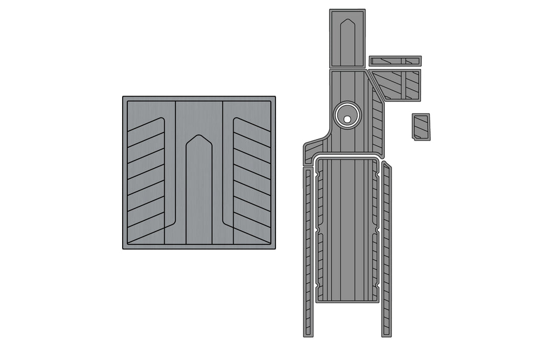 Diagram of Axis A24 Soft Grip Kits for 2018-2020 models, showing various grip components and installation parts.