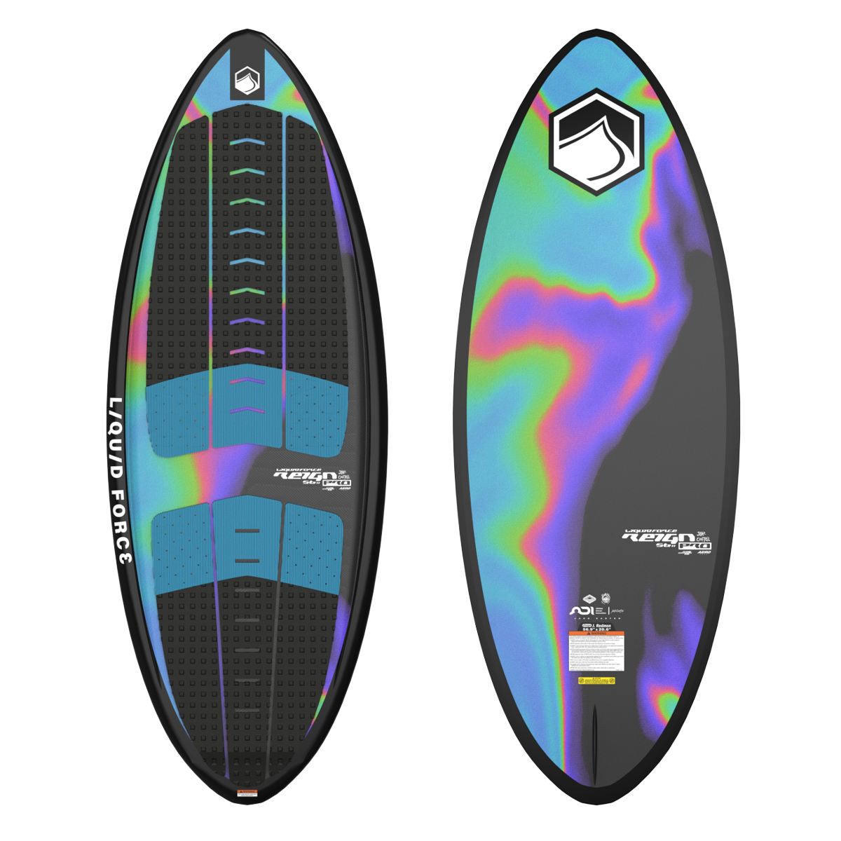 2025 Liquid Force Reign Skim Wakesurf Board | Rounded Pintail Shape ...