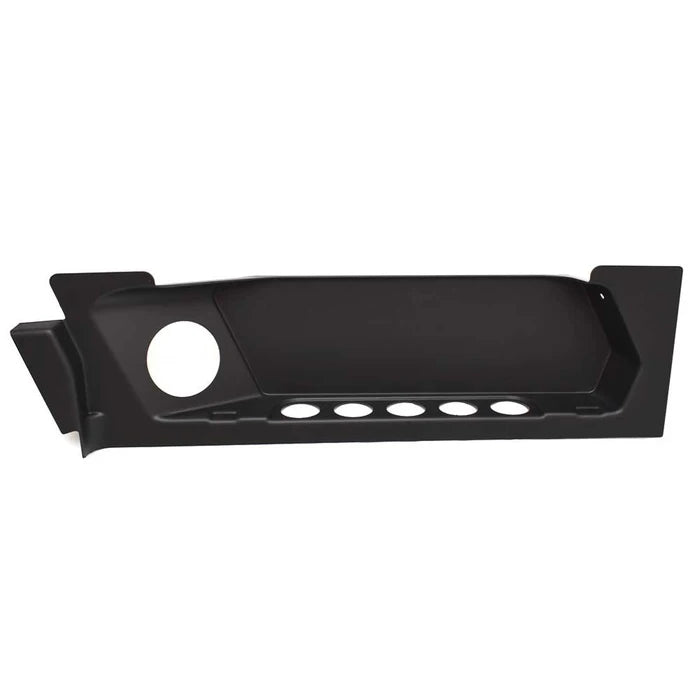 Vinyled port rear gunnel panel with cup holder for 24 MXZ, REV1 model, left side, black color.