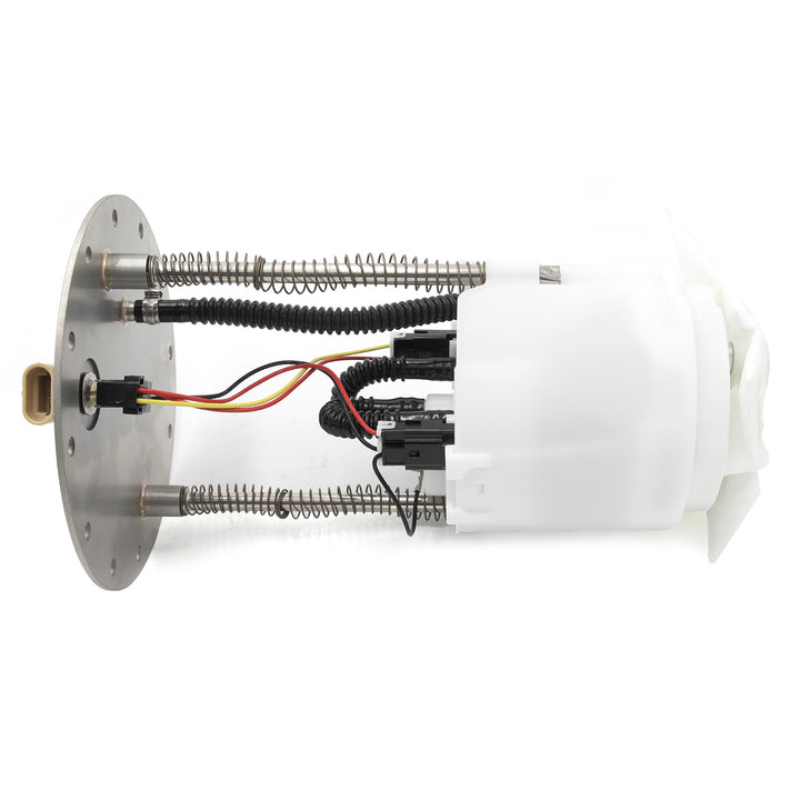 In-tank fuel pump for Malibu/Axis Gen4, featuring electrical wiring, hoses, and mounting components.
