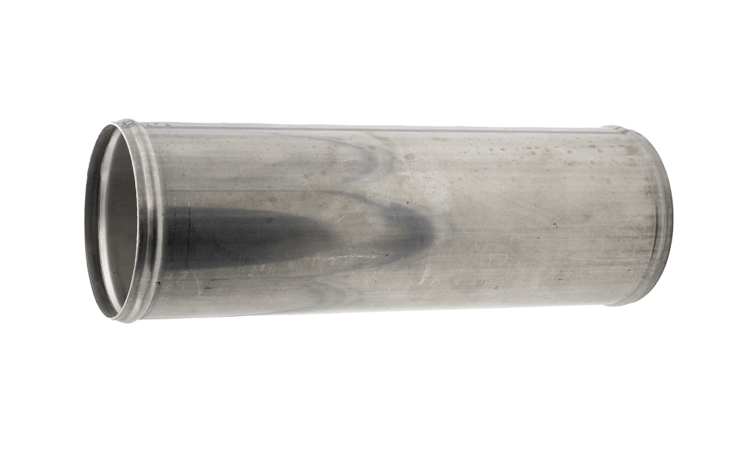 Stainless steel 4-exhaust coupler, surfpipe, 16-20 inches, cylindrical pipe for marine or automotive exhaust systems.