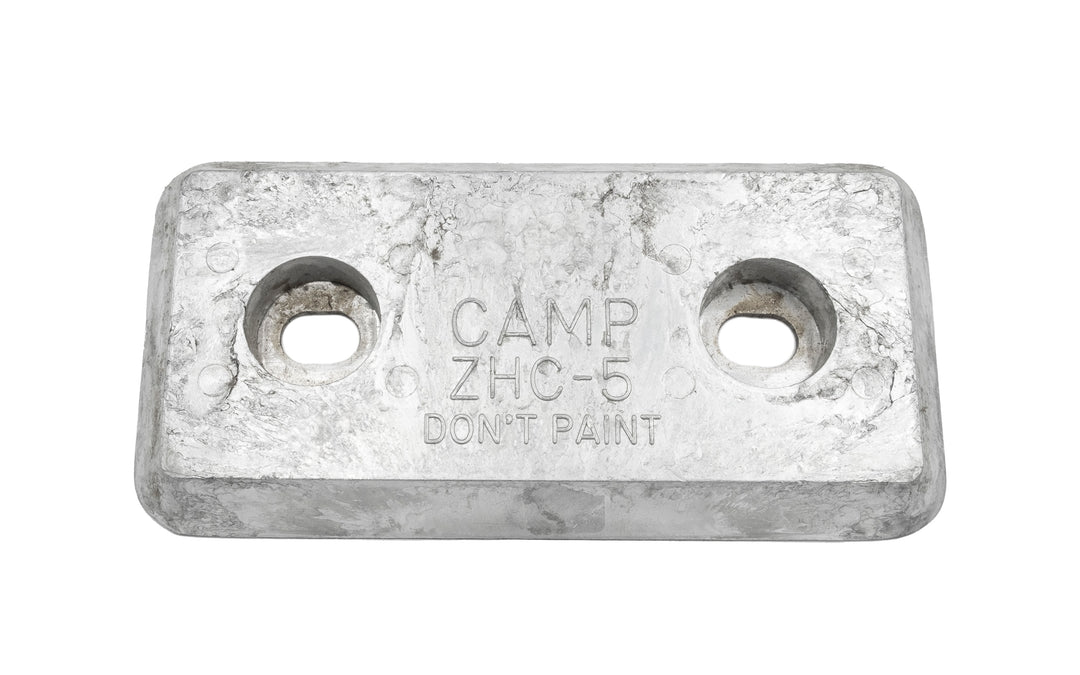 Zinc anode labeled "CAMP ZHC-5" with "DON&