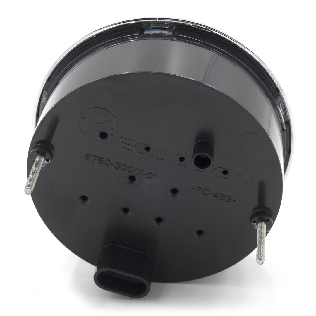 Axis 5" speedometer for 2009-2011 vehicles, featuring a black back with mounting studs and connector port.