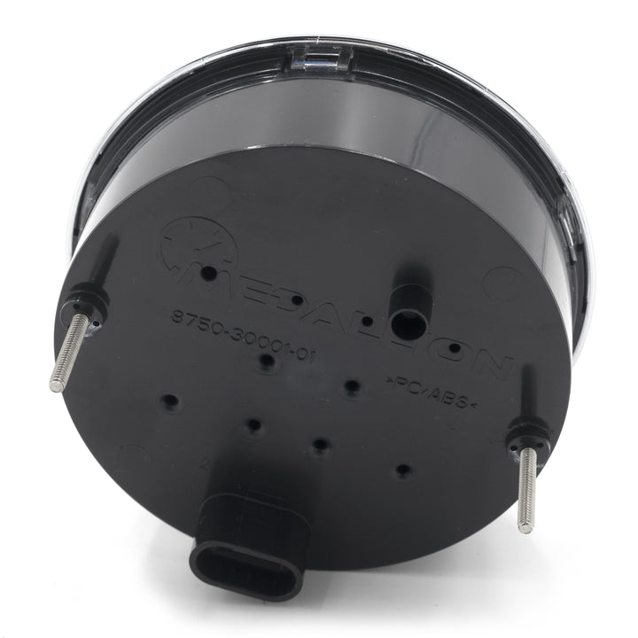 Axis 5" speedometer for 2009-2011 vehicles, featuring a black back with mounting studs and connector port.
