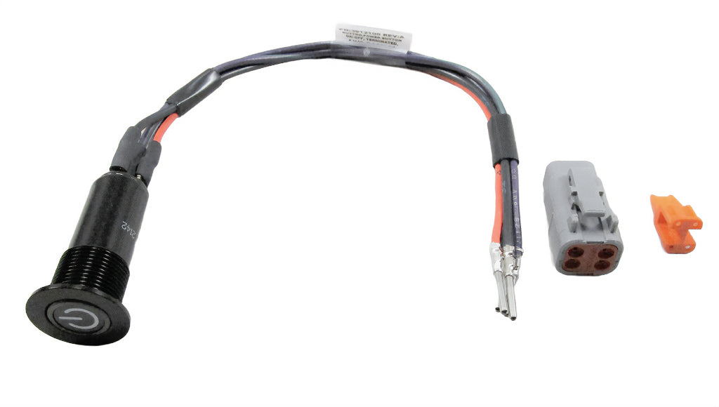 AXIS Power On/Off Button with wiring harness for easy installation on Axis boats, ensuring reliable power control.