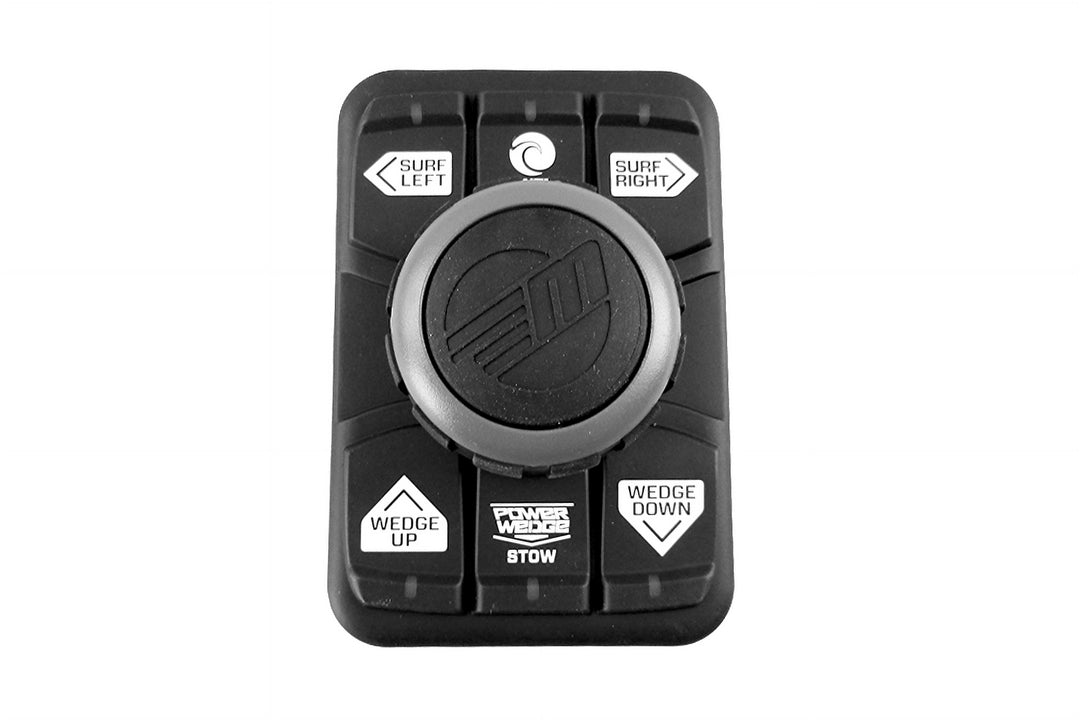 VDC joystick switch without knob for Malibu and Axis boats, featuring controls for surf and wedge adjustments.