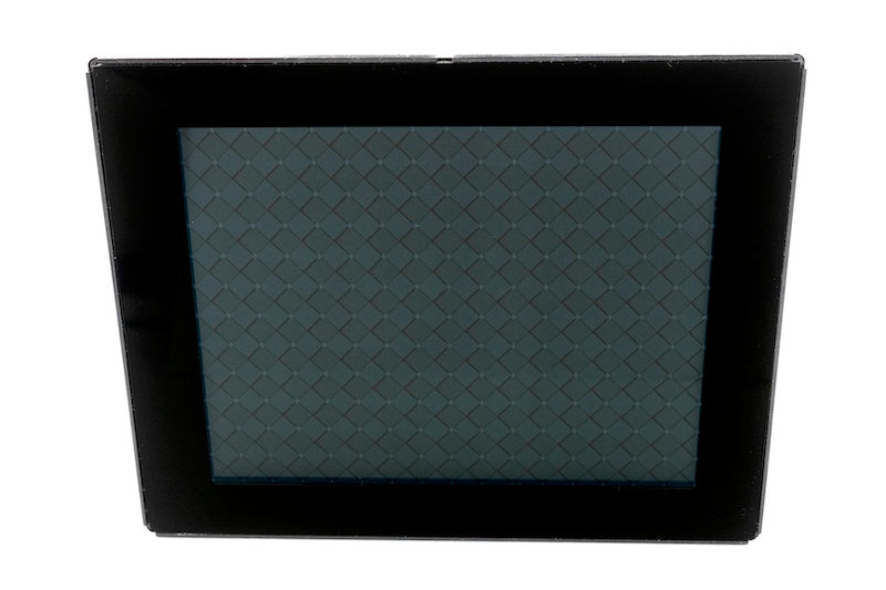 Malibu 6-1/2" touch screen display with a black frame and grid pattern on the screen, designed for user interface applications.