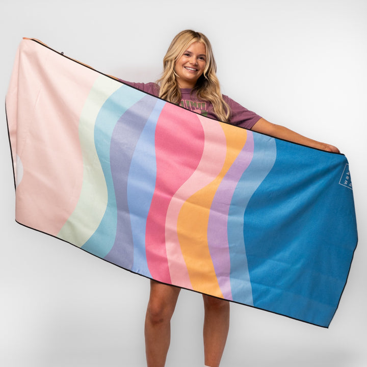 Wake Head - Pastel Tides Lake Towel
