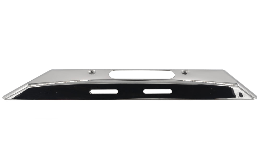 Chrome port docking light for 2015-2018 LS V models, with mounting holes and black lens.
