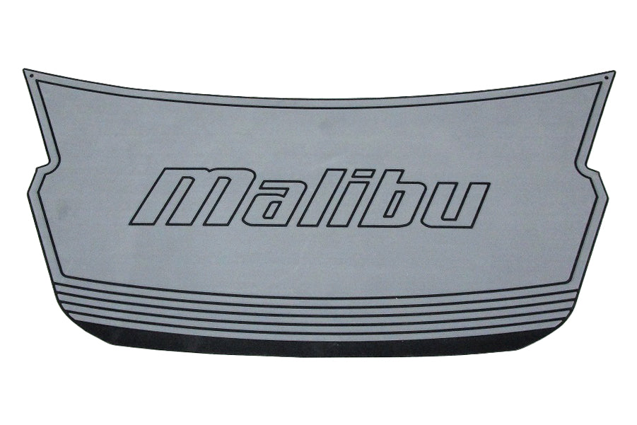 Gray Malibu Surfgate swimstep pad with Malibu logo, designed for VLX models from 2015-2016.