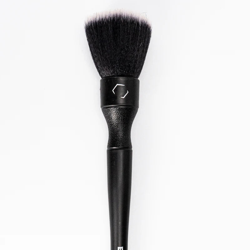 Blackline Ultra-Soft Detail Brush Set with black handle and soft bristles, ideal for precise makeup application and detailing.